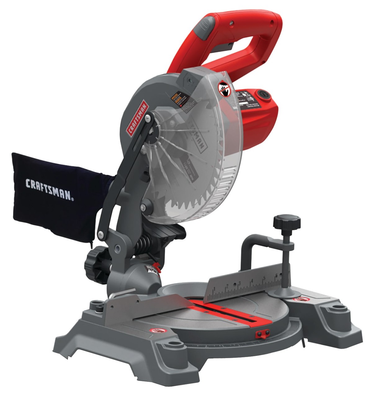 CRAFTSMAN -/-in -Amp Single Bevel Compound Corded Miter Saw in