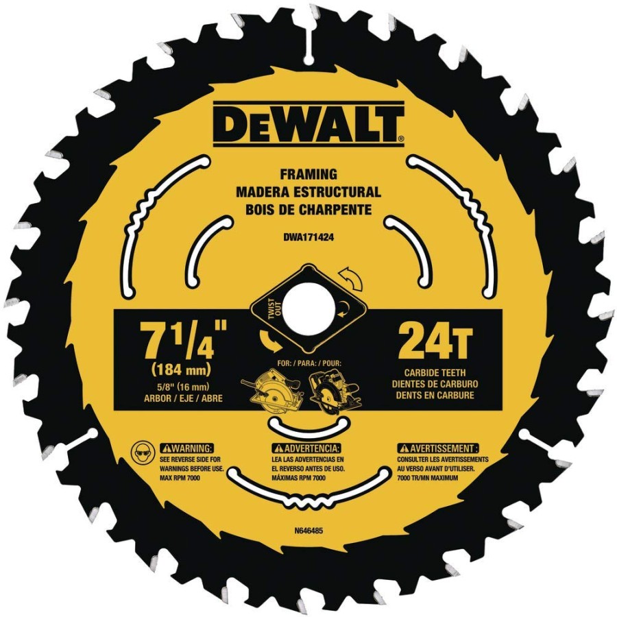 dewalt-circular-saw-blade-inch-2-tooth-wood-cutting-dwa2 7 1/4 Skill Saw Blade Review: Cutting Through The Confusion To Find The Right Blade For You picture