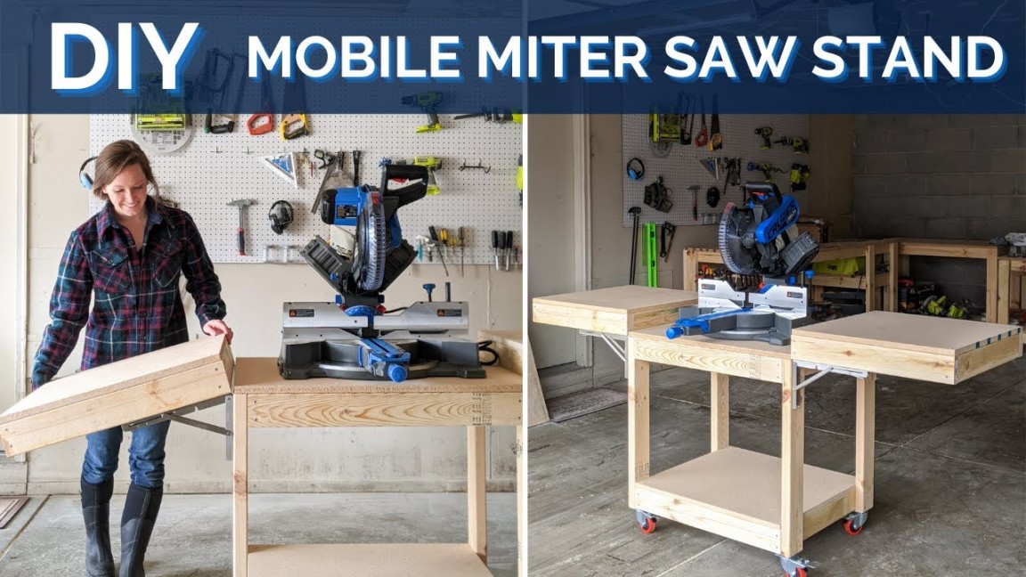 How to Build a DIY Mobile Miter Saw Stand