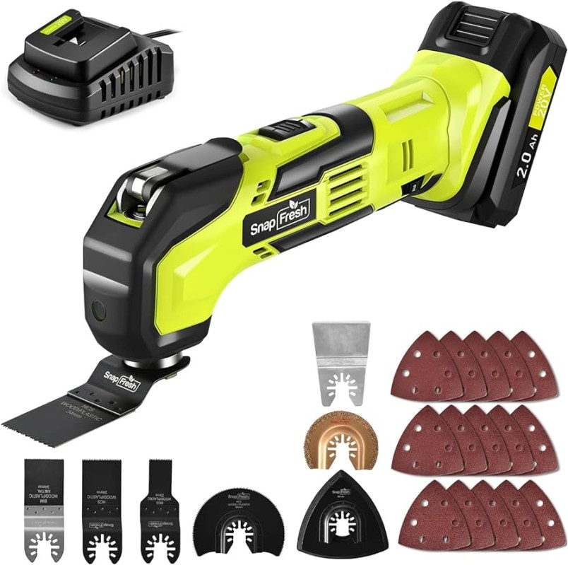 oscillating-tool-snapfresh-v-cordless-oscillating-multitool-with-speeds-oscillating-angle-pieces-accessories Oscillating Saw Review: Cutting Versatility in a Compact Design picture