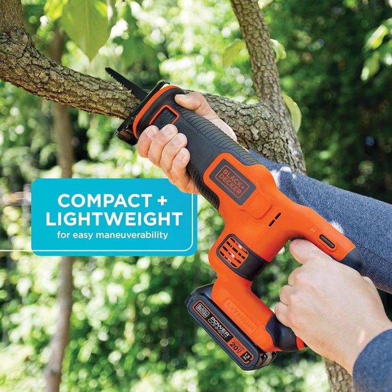 BLACK+DECKER BDCRC V MAX Reciprocating Saw with Battery and