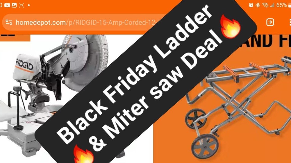 🔥 BLACK FRIDAY 🔥 Miter Saw & Ladder Deal