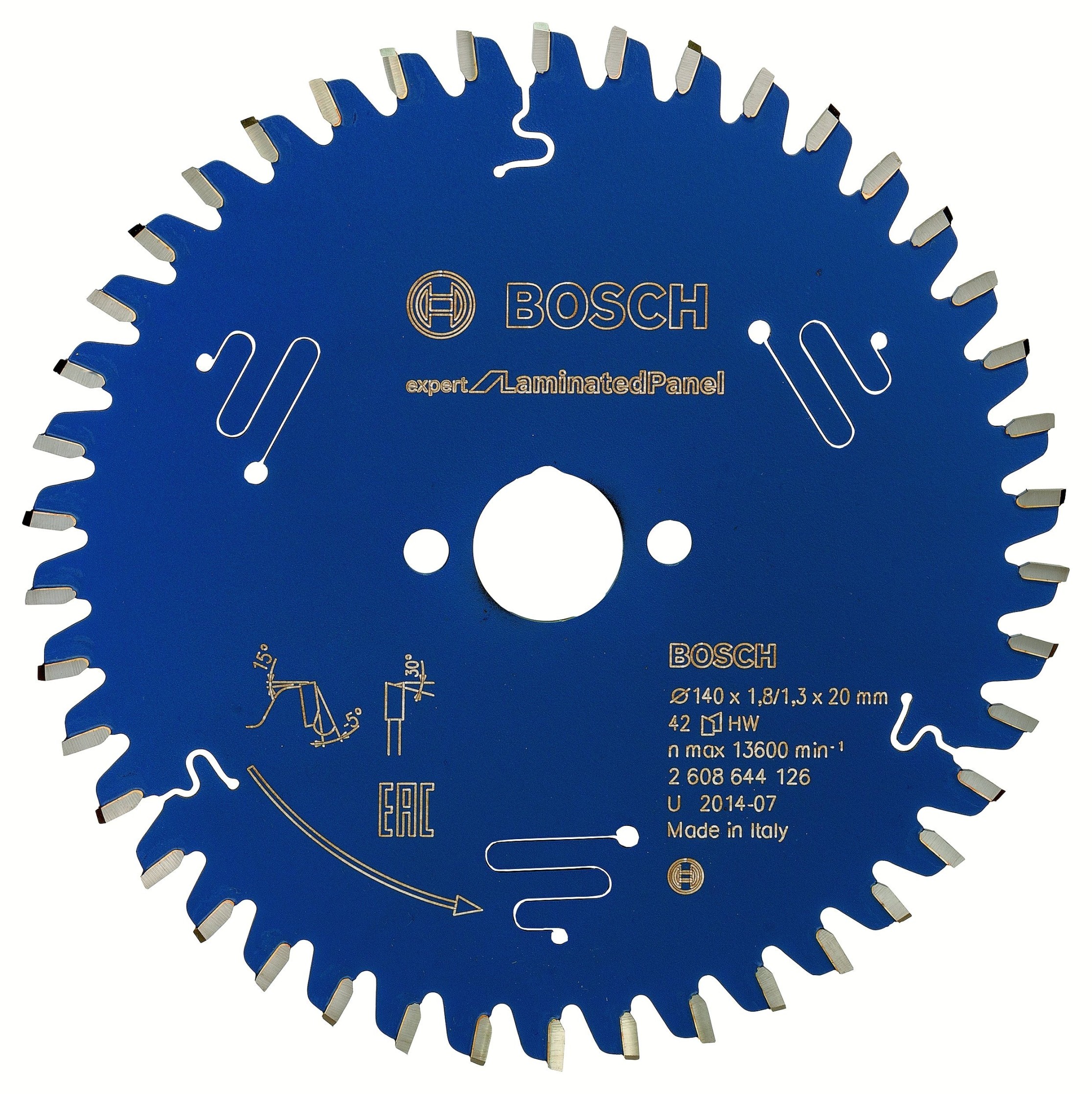 Bosch Professional x Kreissägeblatt Expert for Laminated Panel (Laminat,  Sägeblatt Ø 40 x  x , mm,  Zähne, Zubehör Kreissäge)