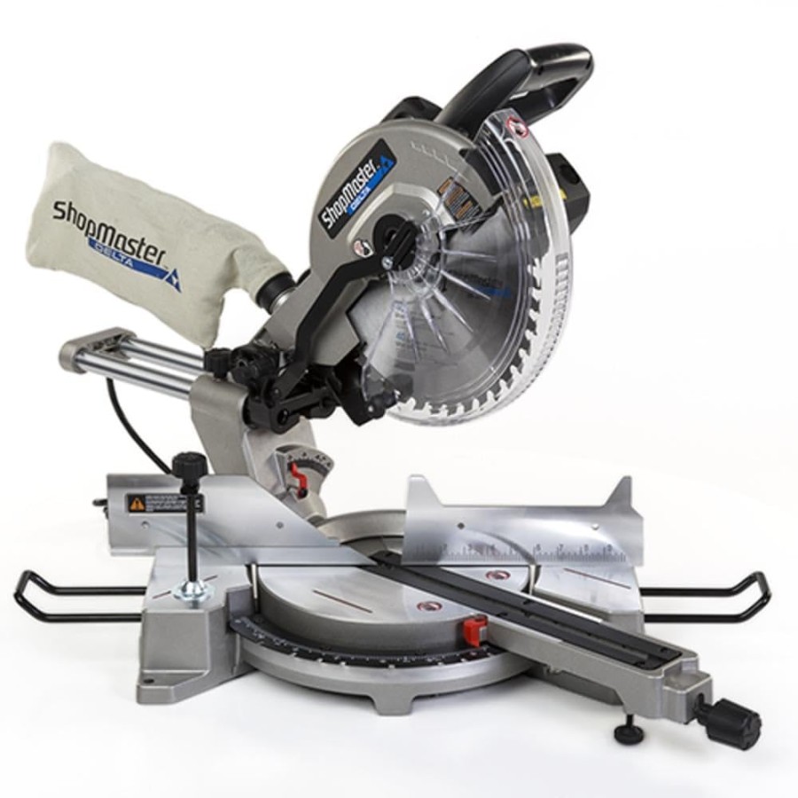 Delta Shopmaster S-L Sliding Compound Miter Saw, Black