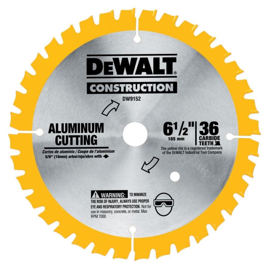 dewalt-circular-saw-blade-inch-3-tooth-aluminum-cutting Aluminum Saw Blade Review: Choosing the Right Blade for the Job picture