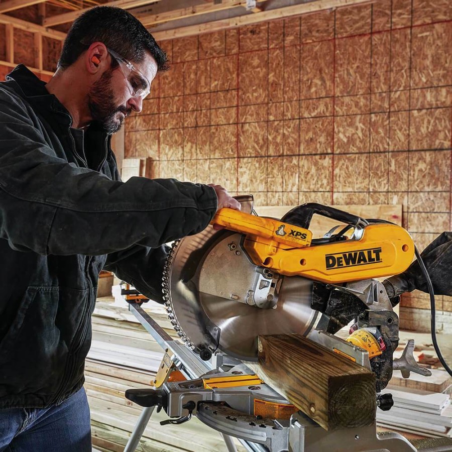 DeWALT DWSXPS  Inch  Amp Compound Double Bevel Miter Saw Kit