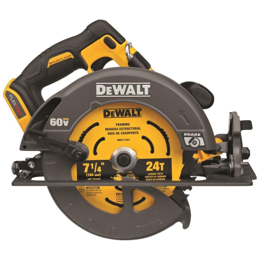 DEWALT FLEXVOLT V MAX Circular Saw with Brake, -/-Inch, Tool