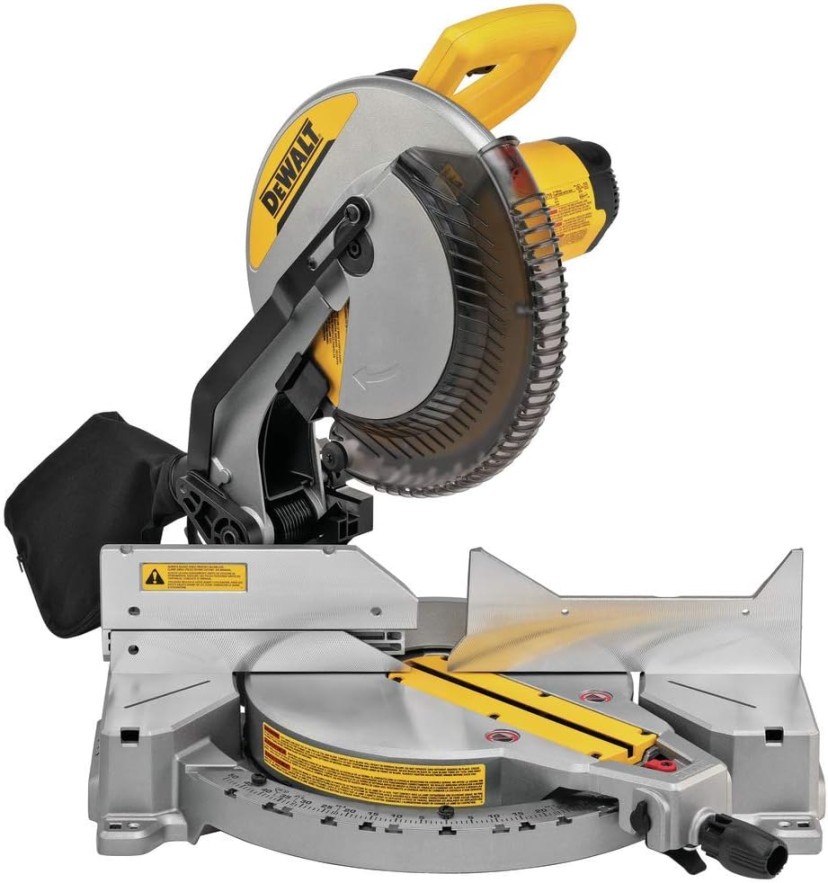 DEWALT -Inch Miter Saw, -Amp, Single Bevel, Compound (DWS7),Black