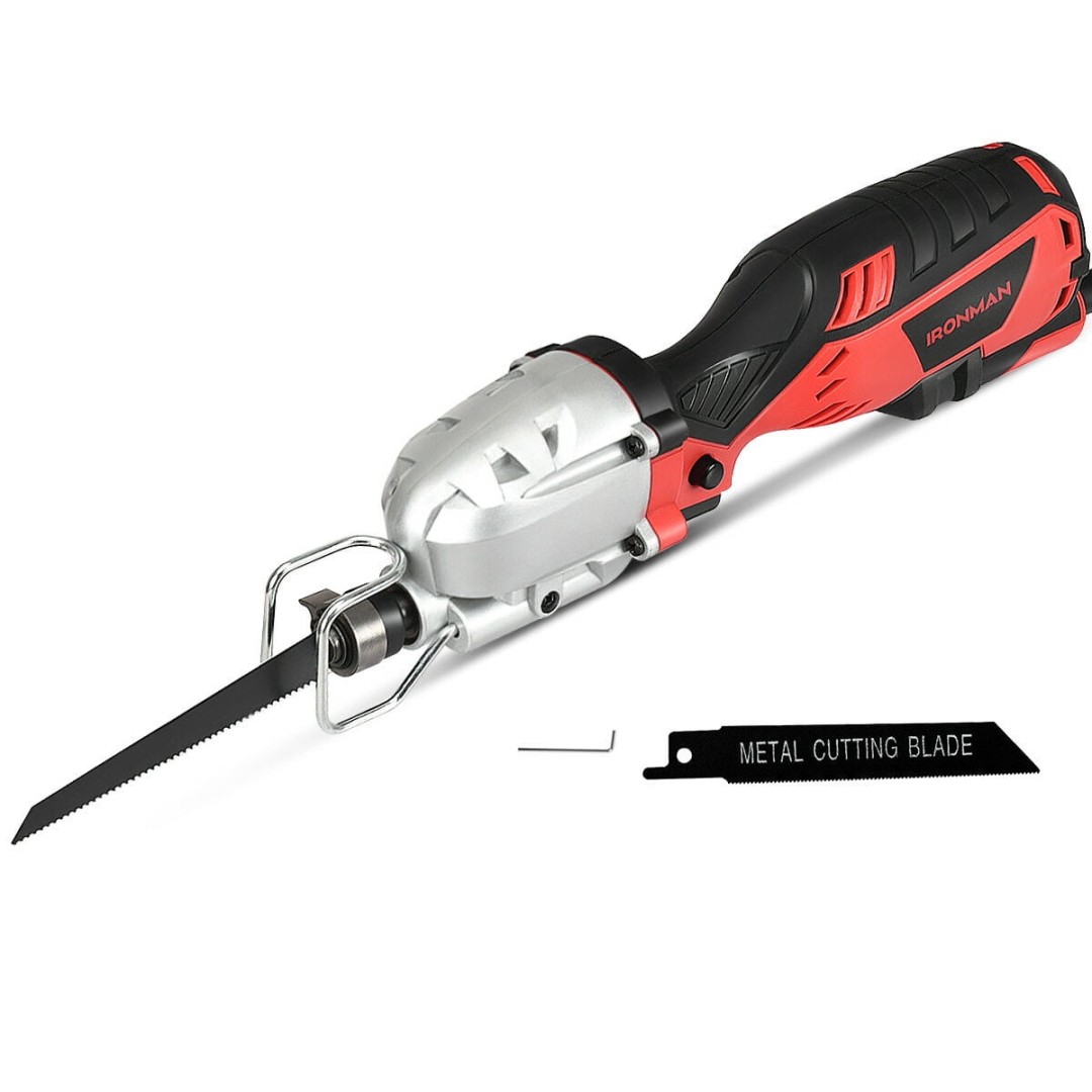 Electric Mini Reciprocating Saw Handheld Wood&Metal Cutting Tool