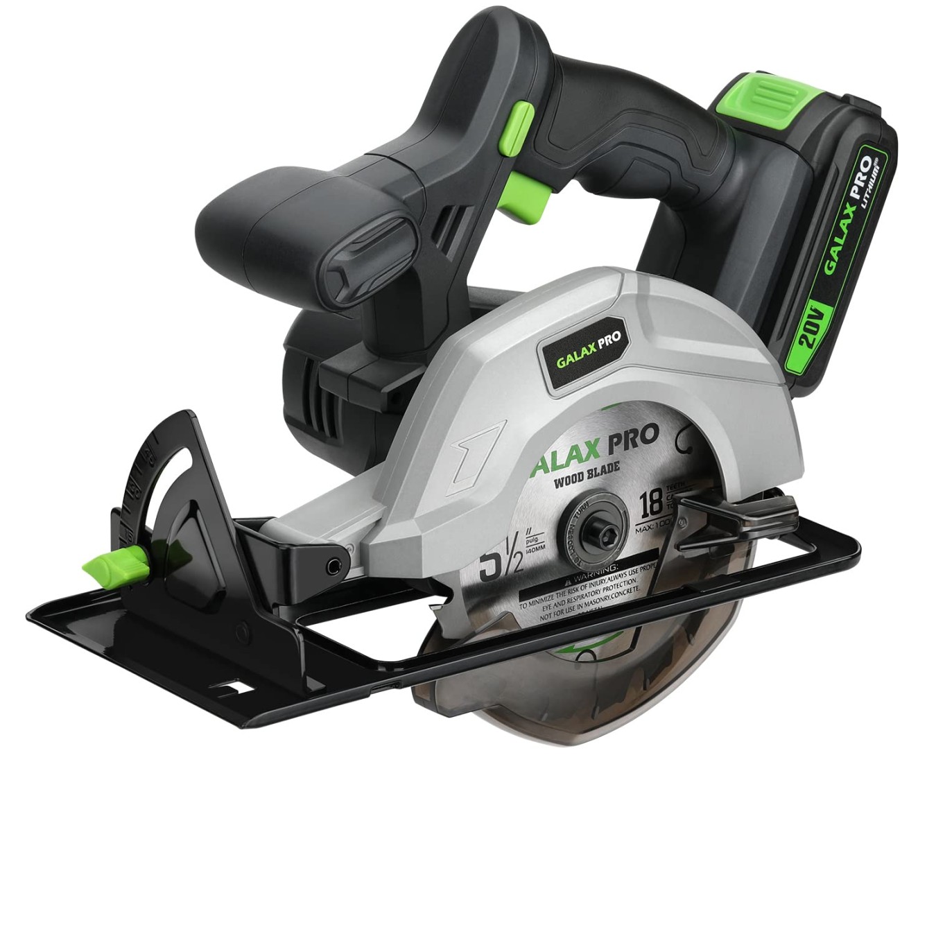 Galax Pro, Battery Circular Saw,  V, . Ah Li-ion, with Battery and  Charger, max