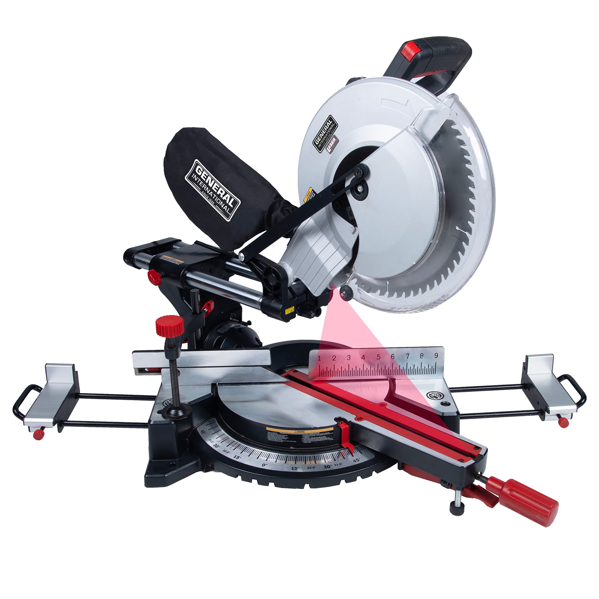 general-international-compound-sliding-miter-saw-a-dual-slide-rail-chop-saw-with-bevel-amp-mw-laser-alignment-system-ms38 12 Inch Sliding Miter Saw Review picture