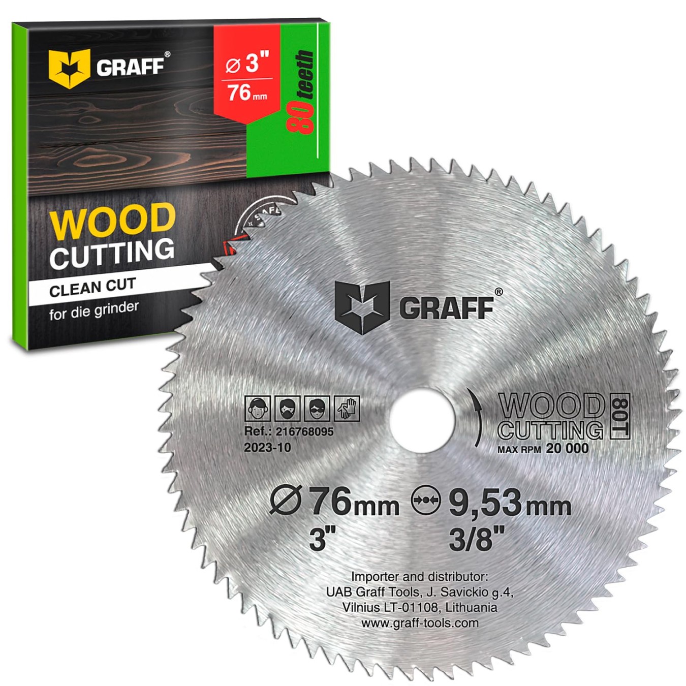 GRAFF " Circular Saw Blade for Wood, Plywood, Laminate, Drywall