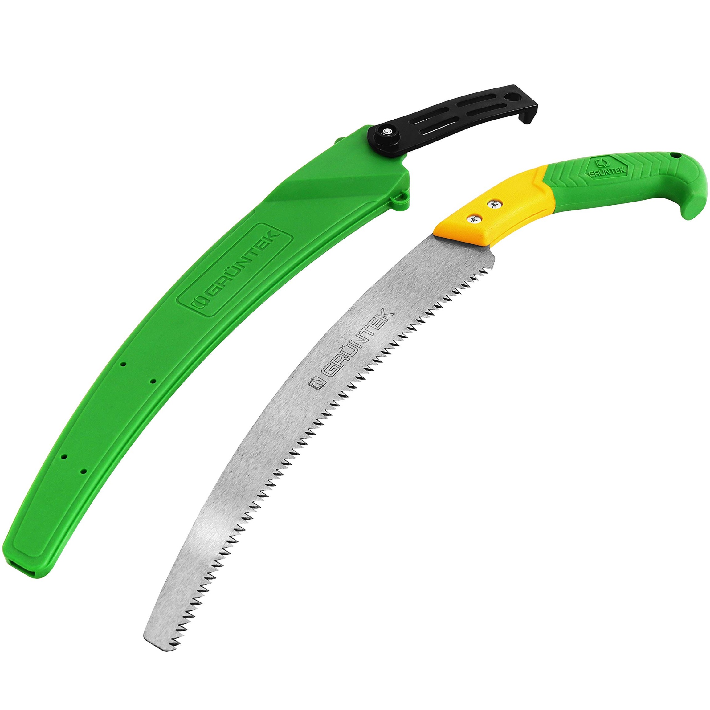 GRÜNTEK Garden Saw ORCA  mm Curved, Comfortable Pruning Saw Pruning Saw  Hand Saw with Plastic Holder