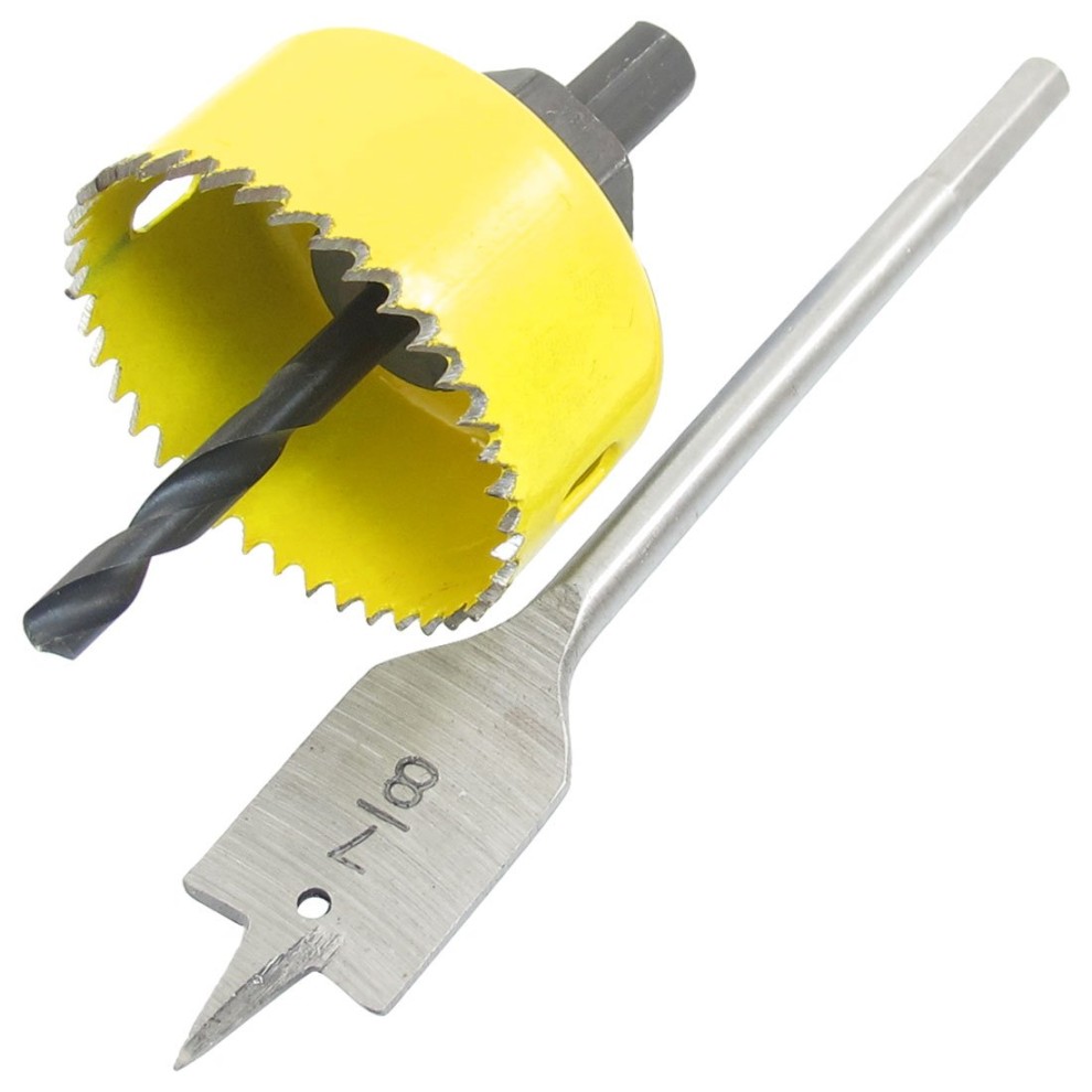 IIVVERR Door Knobs  /" Hole Saw Diameter Wood Bit Drilling Tool  (Perillas de puerta  /