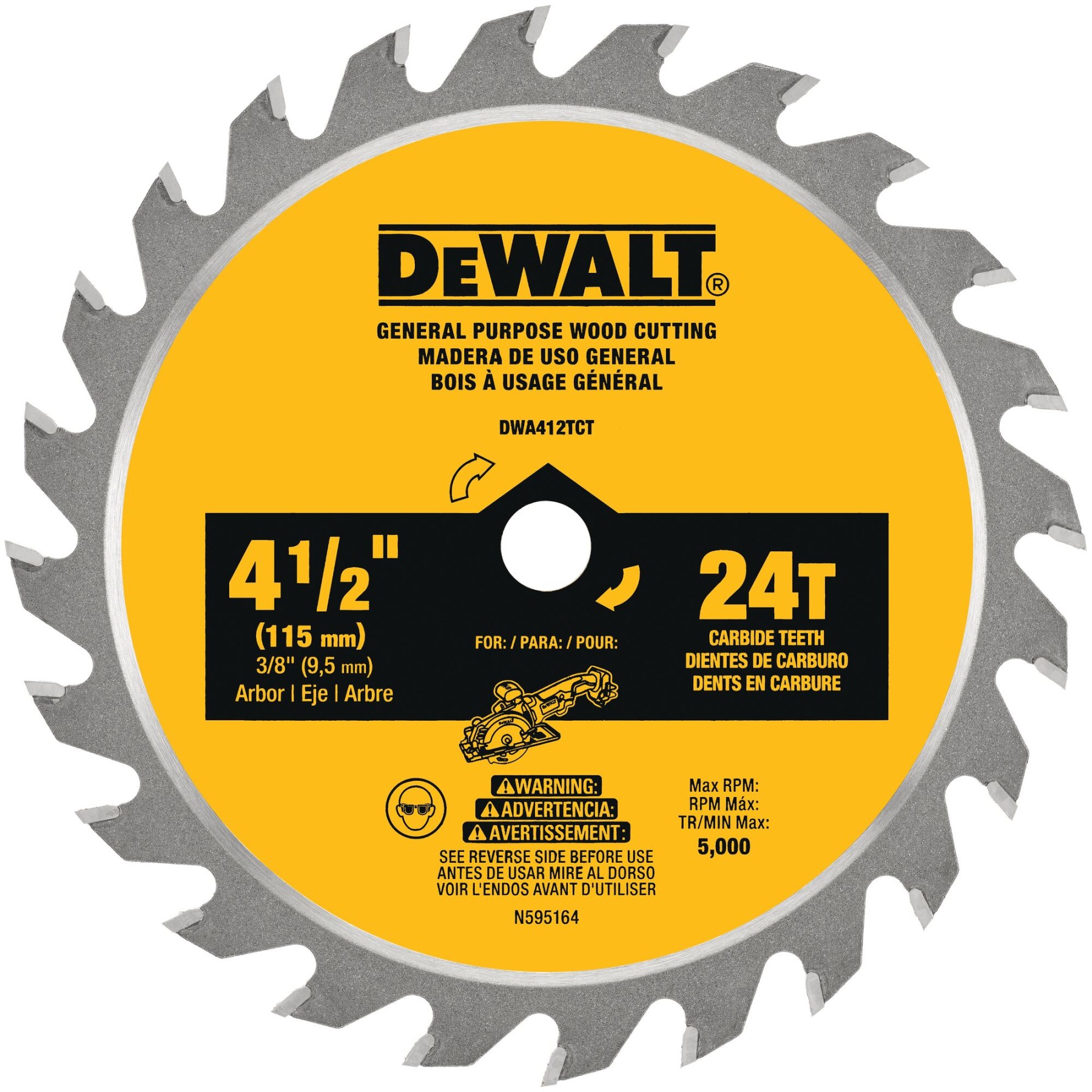 -/ in Circular Saw Blade  DEWALT