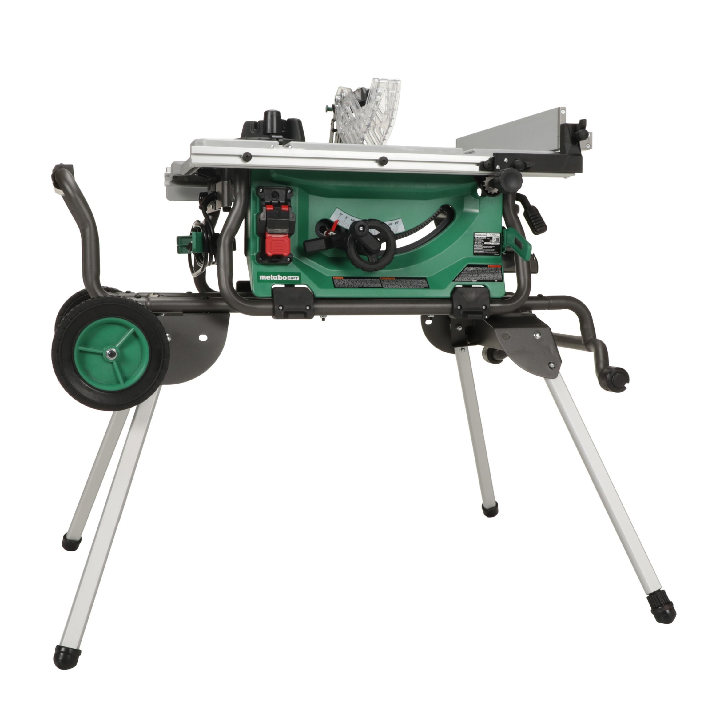 Inch Table Saw with Fold and Roll Stand  Metabo HPT CRJS