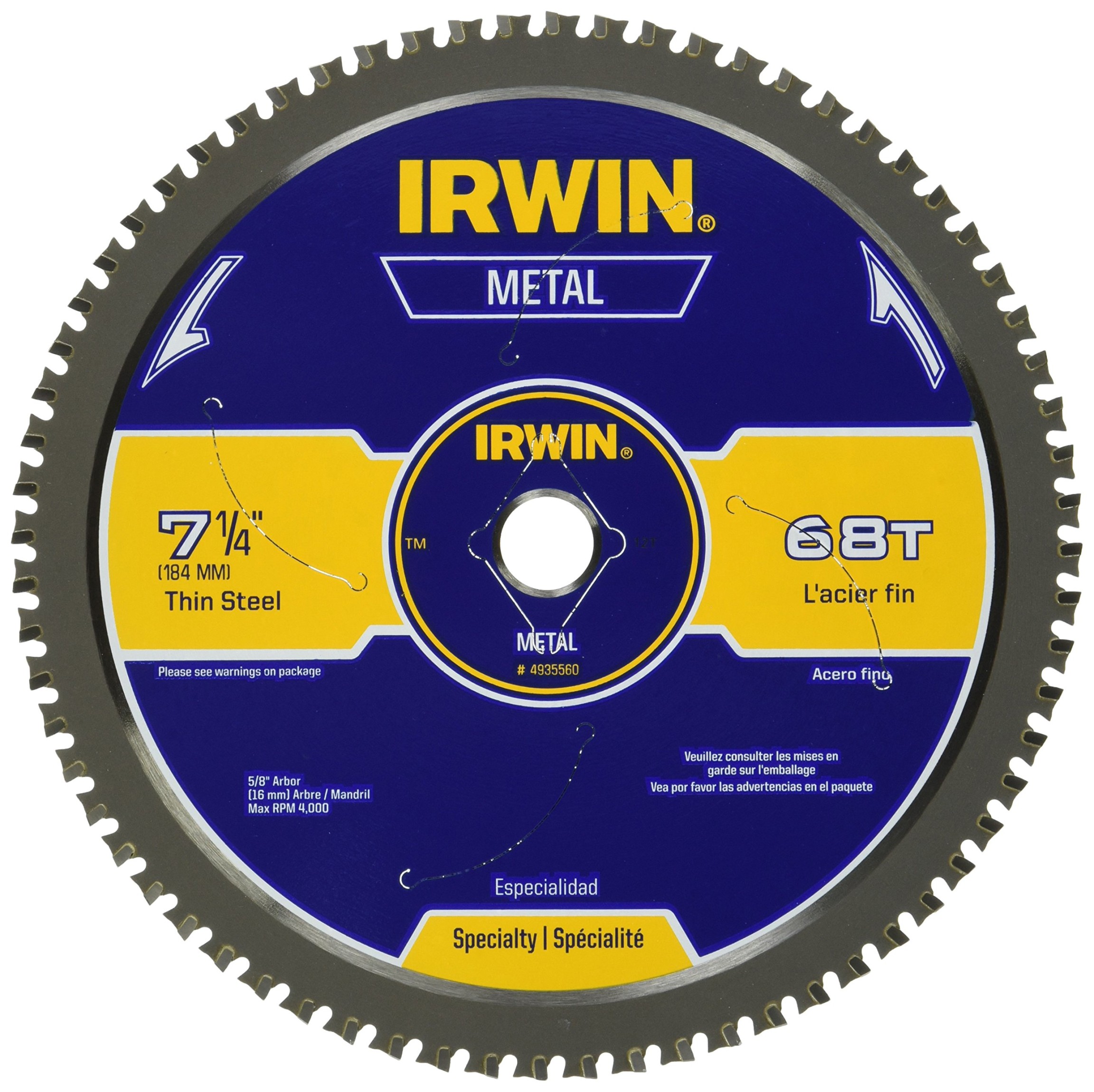 Irwin  -/-Inch -Tooth Metal Cutting Circular Saw Blade