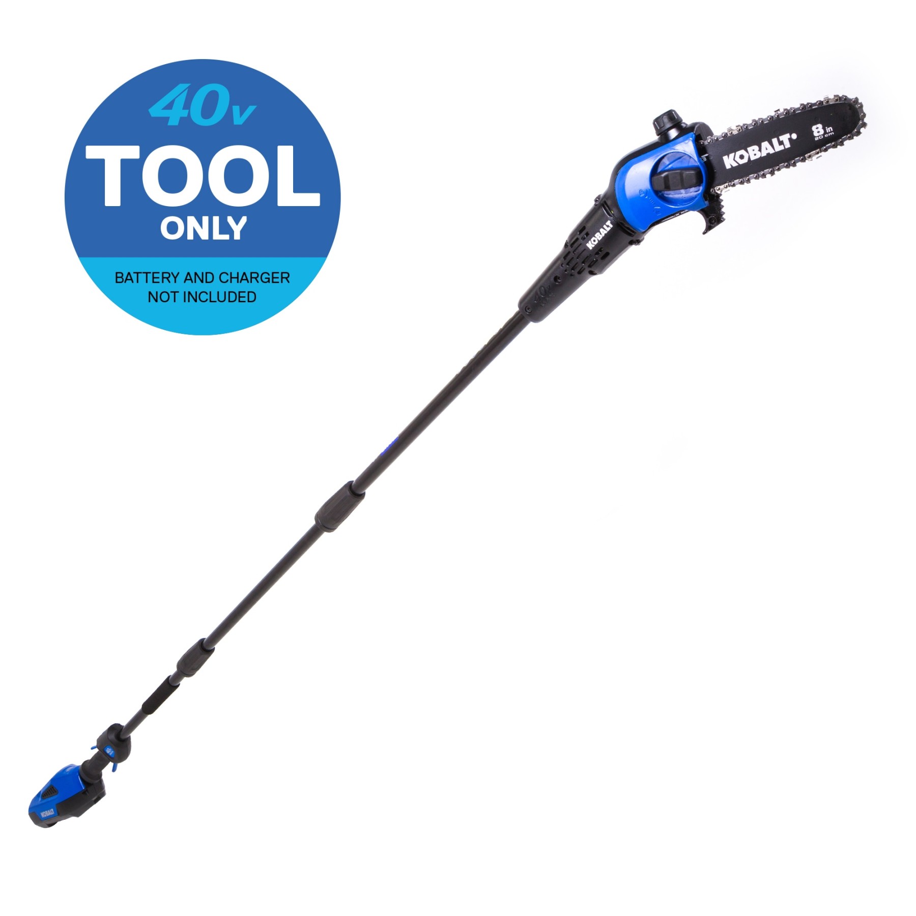 Kobalt -volt Max -in Battery Pole Saw (Battery and Charger Not