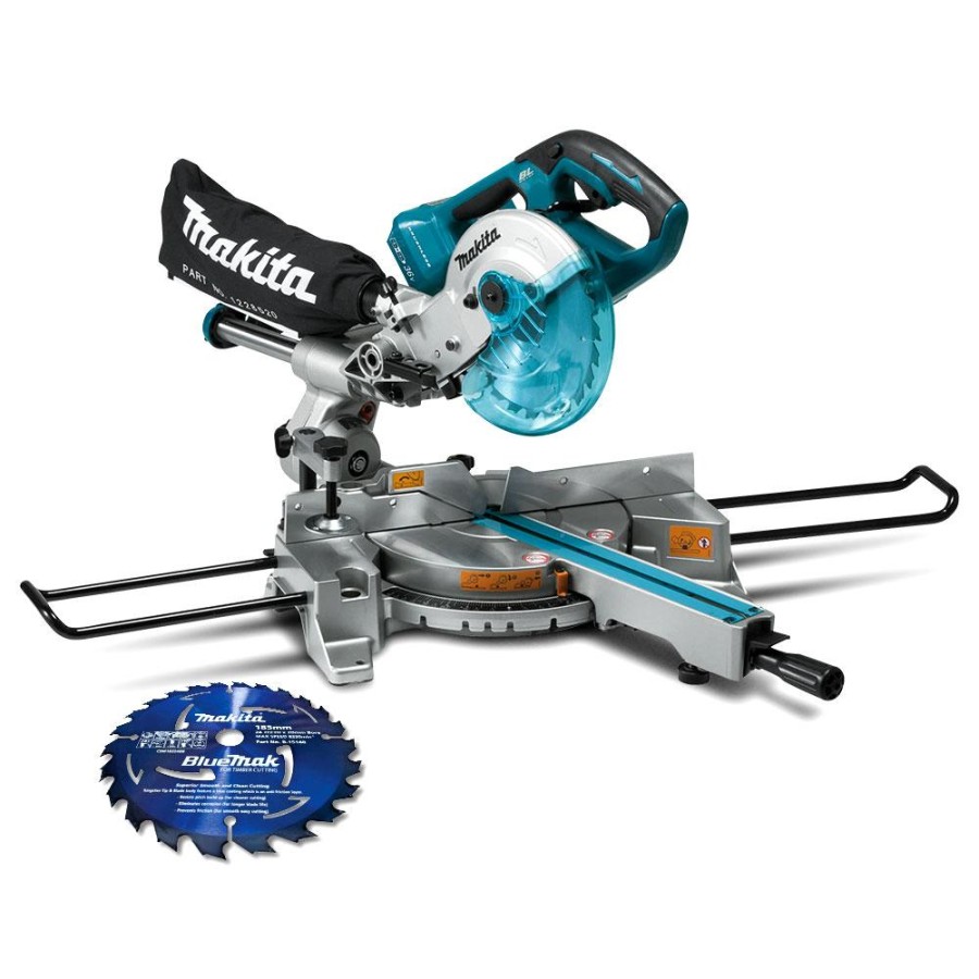 Makita DLSZ V (V x ) Li-ion Cordless Brushless mm (-/")  Compound Mitre Saw - Skin Only