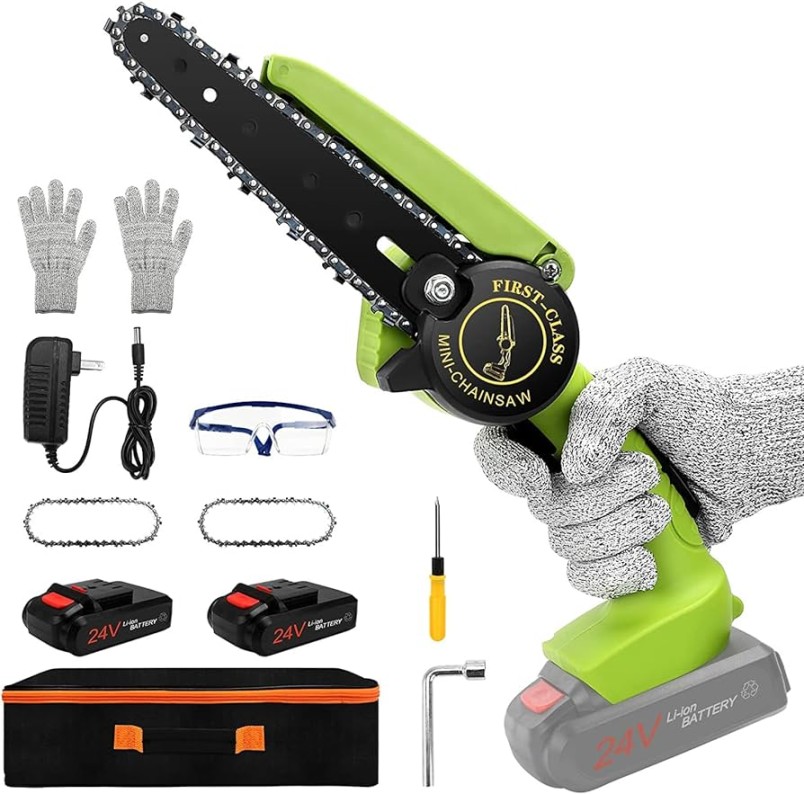 mini-electric-chainsaw-inches-eubswa-mini-chainsaws-with 2024 Rechargeable Battery Chainsaw Review: Top Picks & Buyer's Guide picture