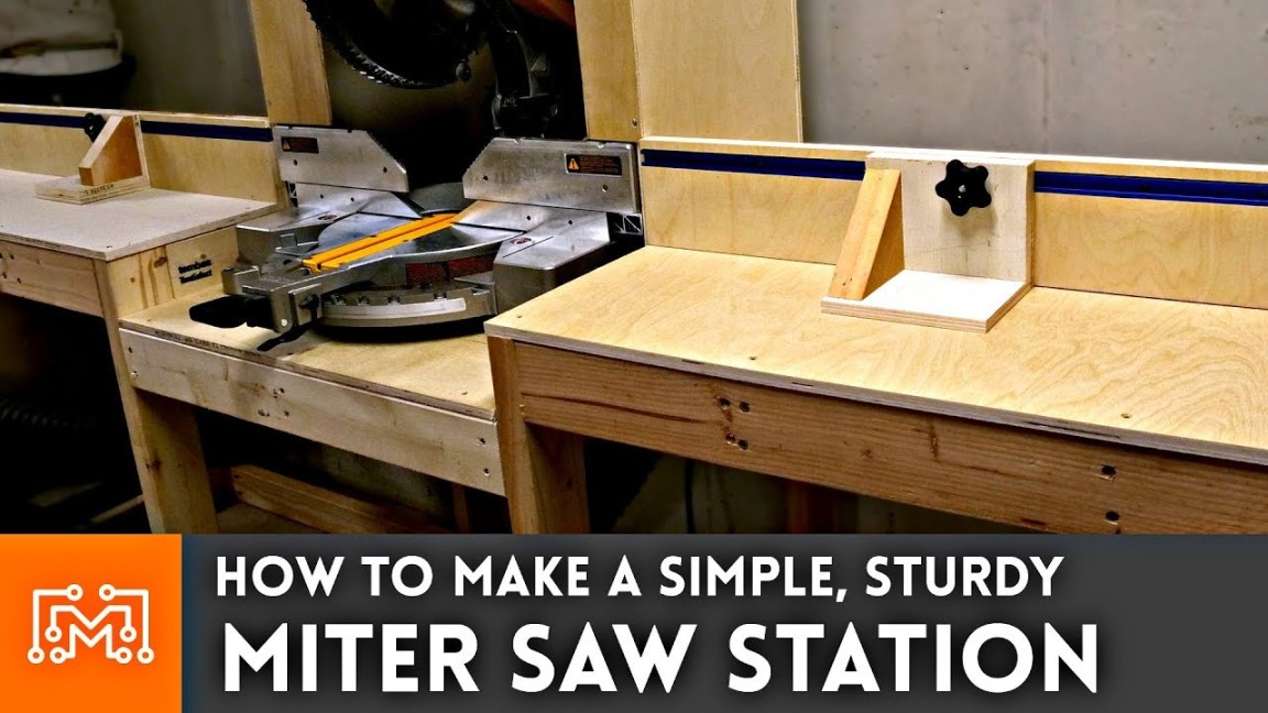 Miter Saw Station // Woodworking How To  I Like To Make Stuff