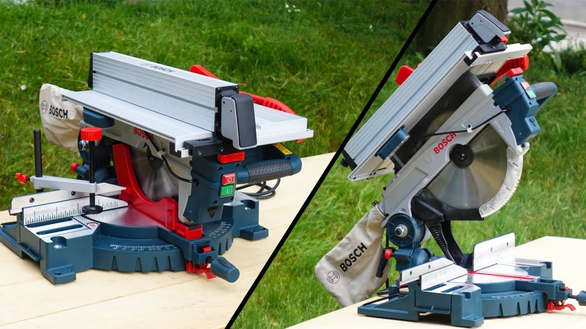 Miter Table Combination Saw BOSCH GTM  JL  Unboxing and Test