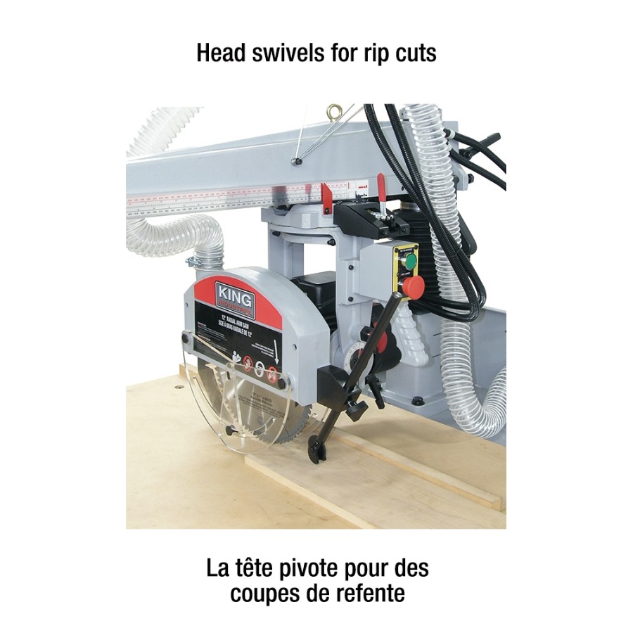 Radial Arm Saw KING Canada - Power Tools, Woodworking and