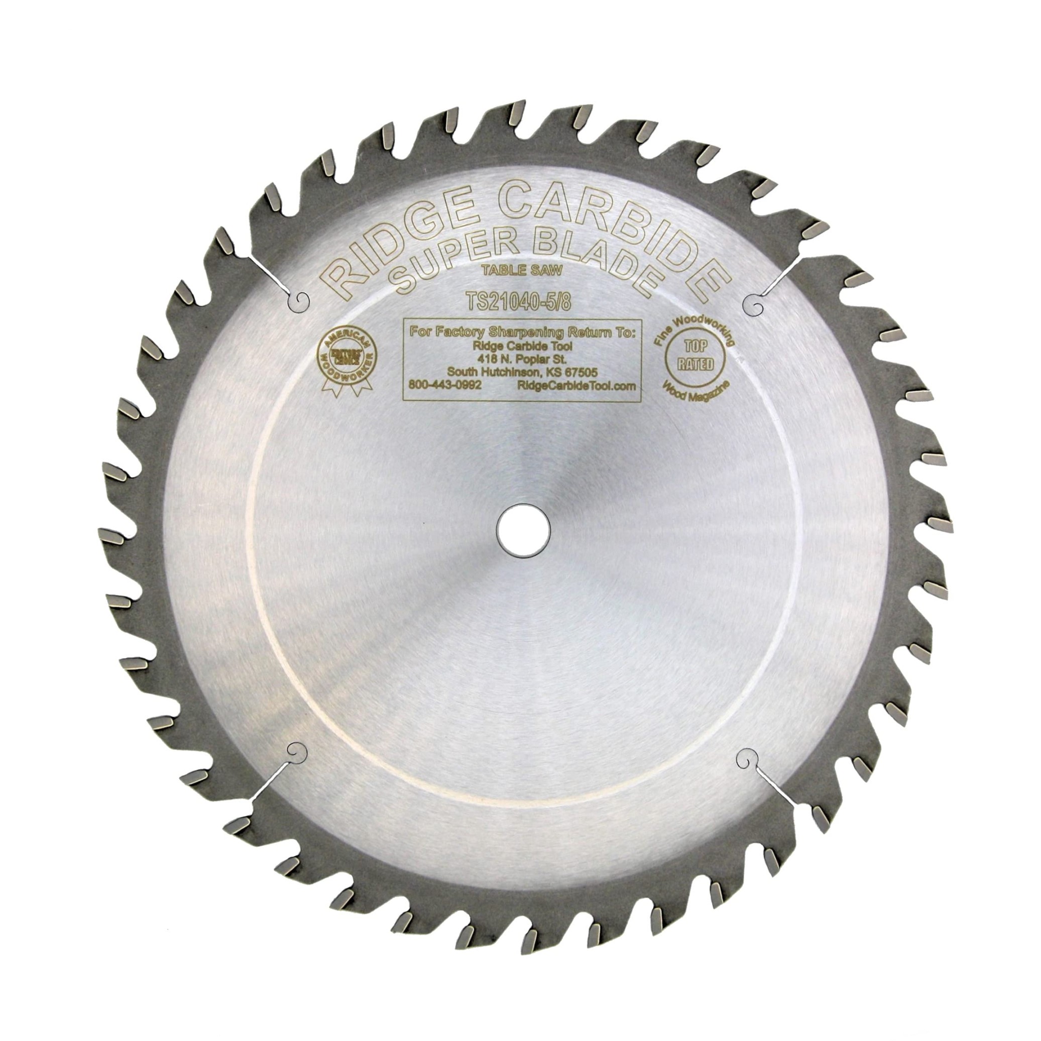 Ridge Carbide TS Super Table Saw Blade "  Tooth ATB/R