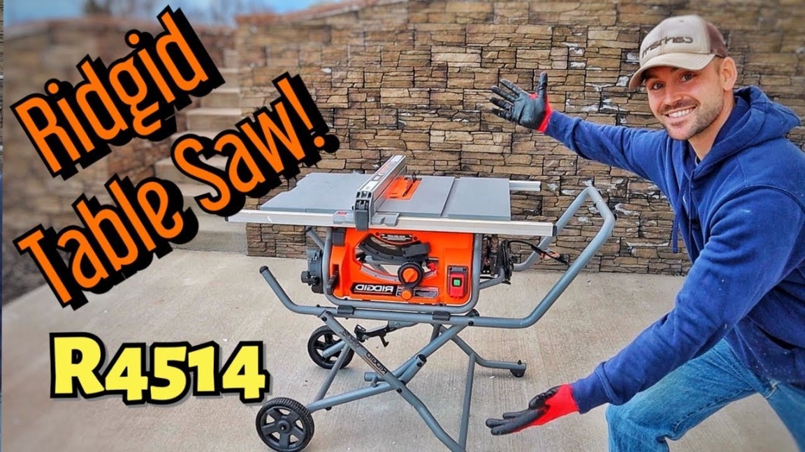 Ridgid " R Pro Jobsite Table Saw W/ Stand - Unboxing, Assembly, and  Review