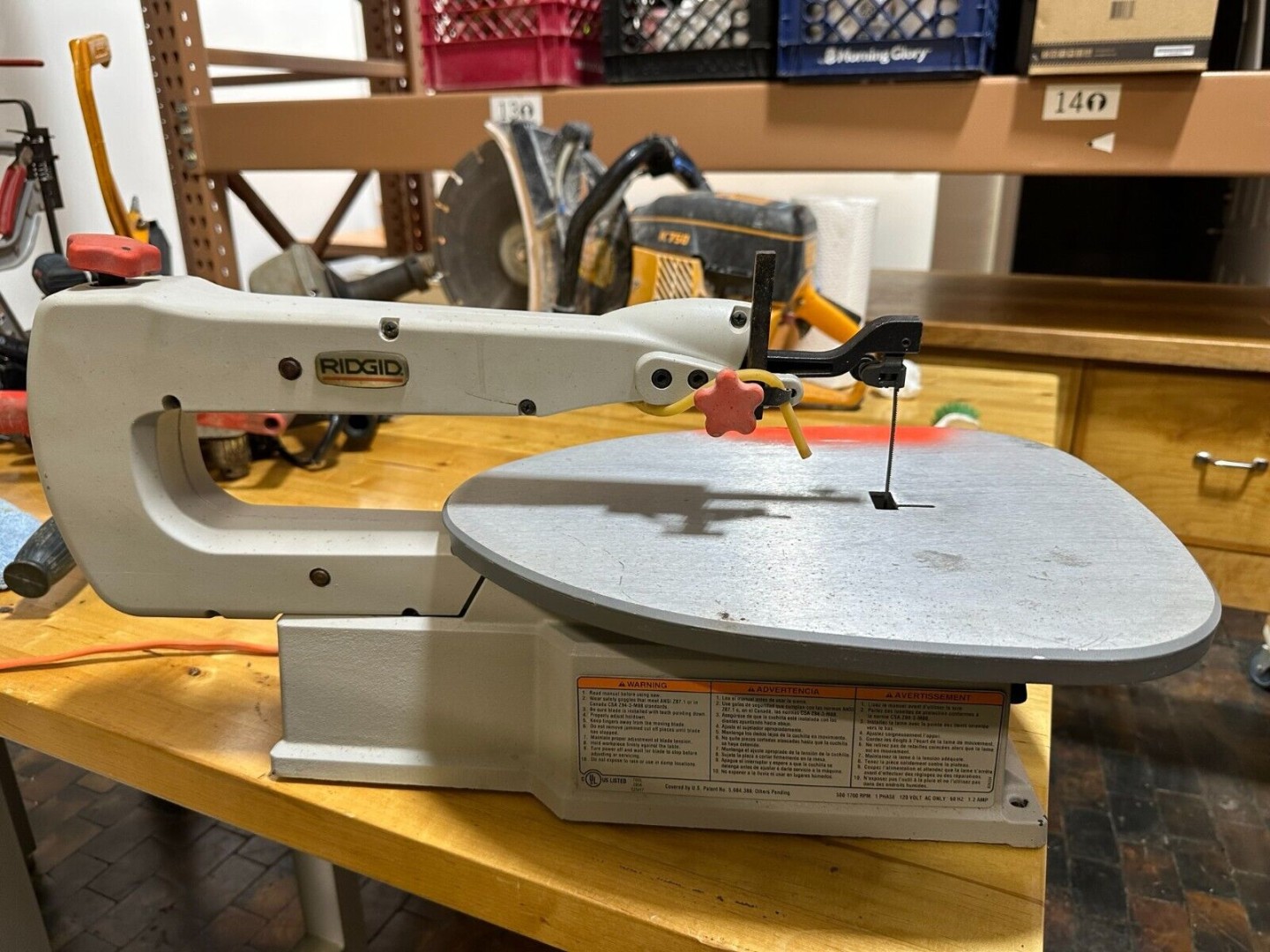 Ridgid scroll saw,  inches