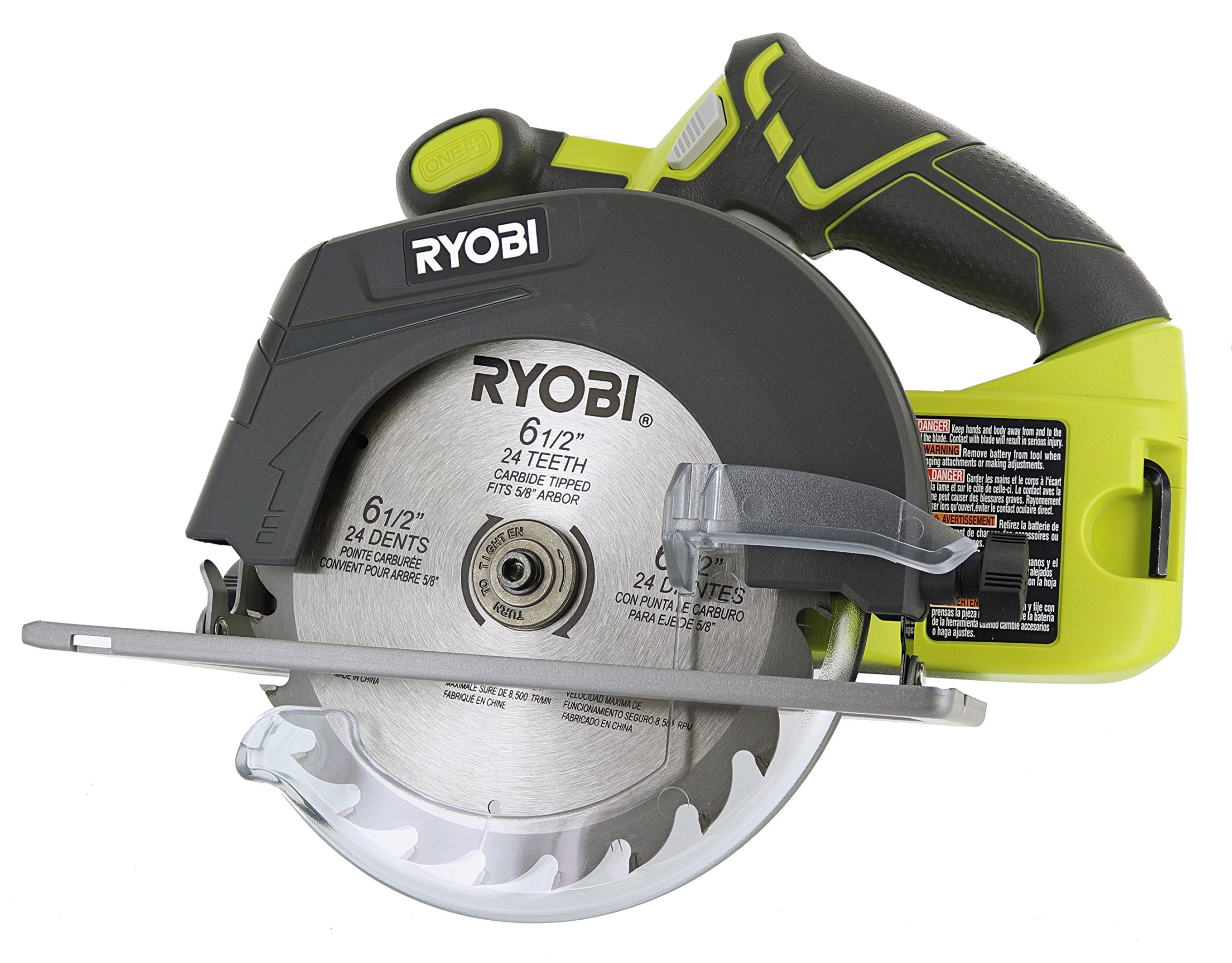 Ryobi P One+ V Lithium Ion Cordless  / Inch , RPM Circular Saw  w/ Blade (Battery Not Included, Power Tool Only)