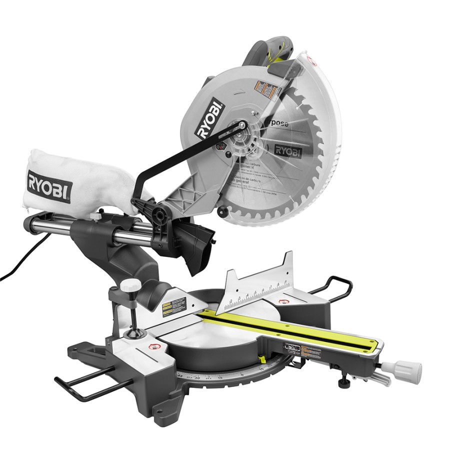 Ryobi " Sliding Compound Miter saw with LED - RYOBI Tools