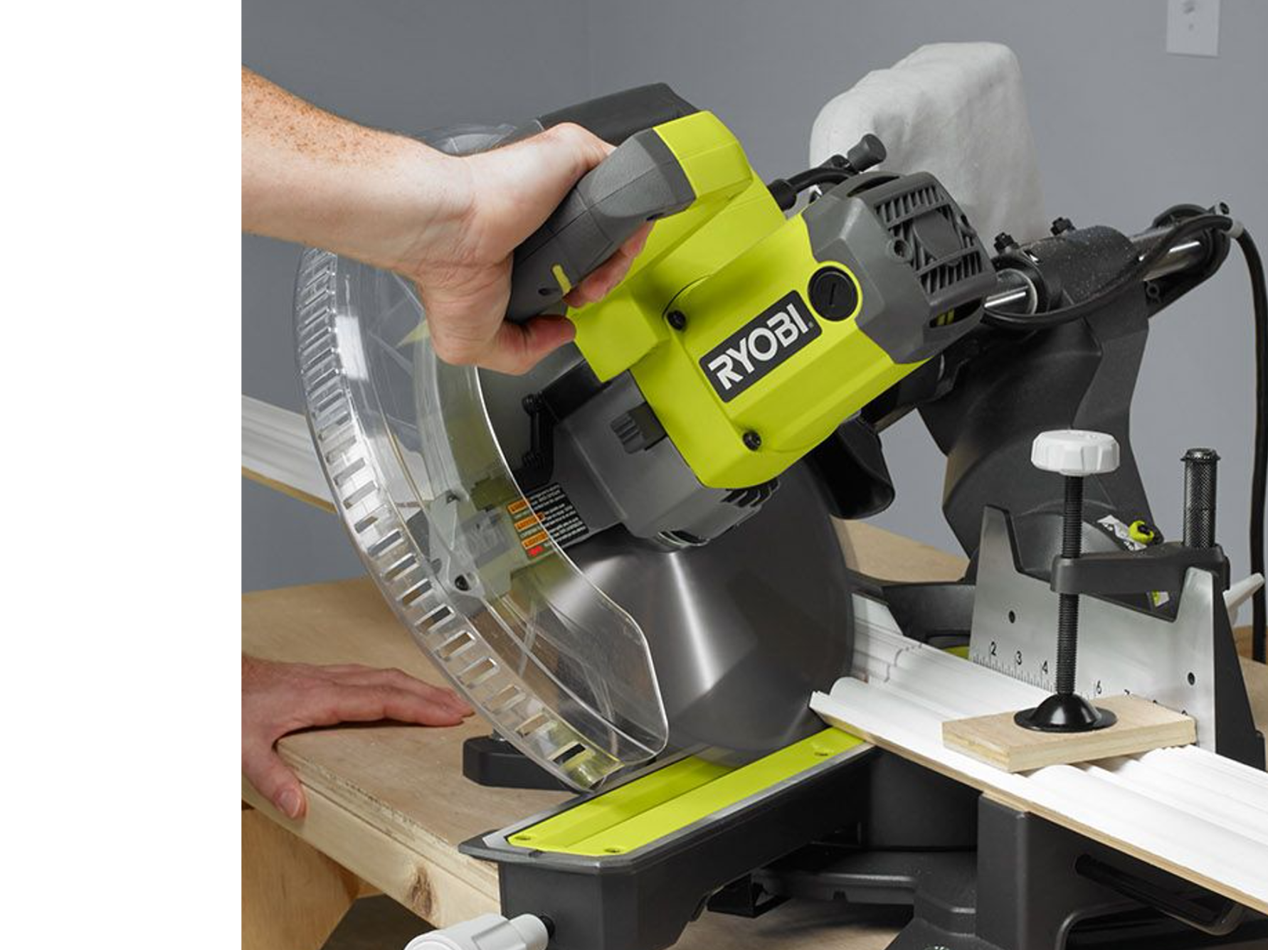 Ryobi " Sliding Compound Miter saw with LED - RYOBI Tools