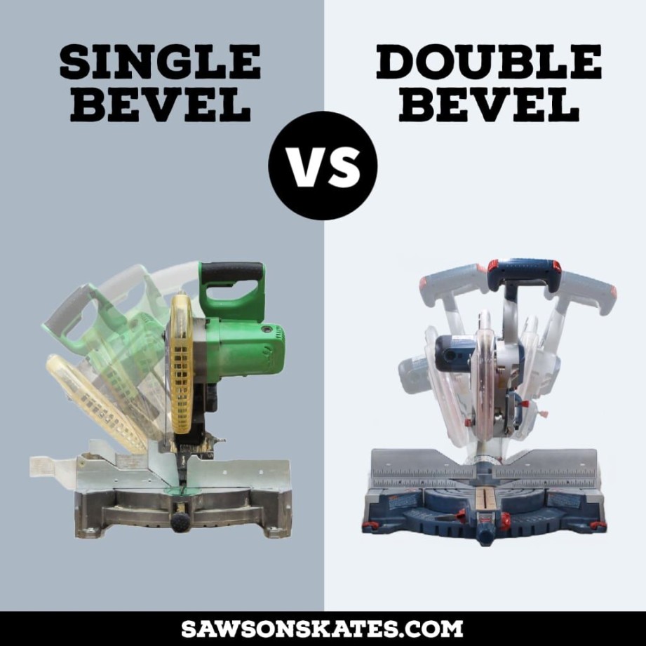 Single vs Double Bevel Miter Saw (Which to Buy & Why)  Saws on