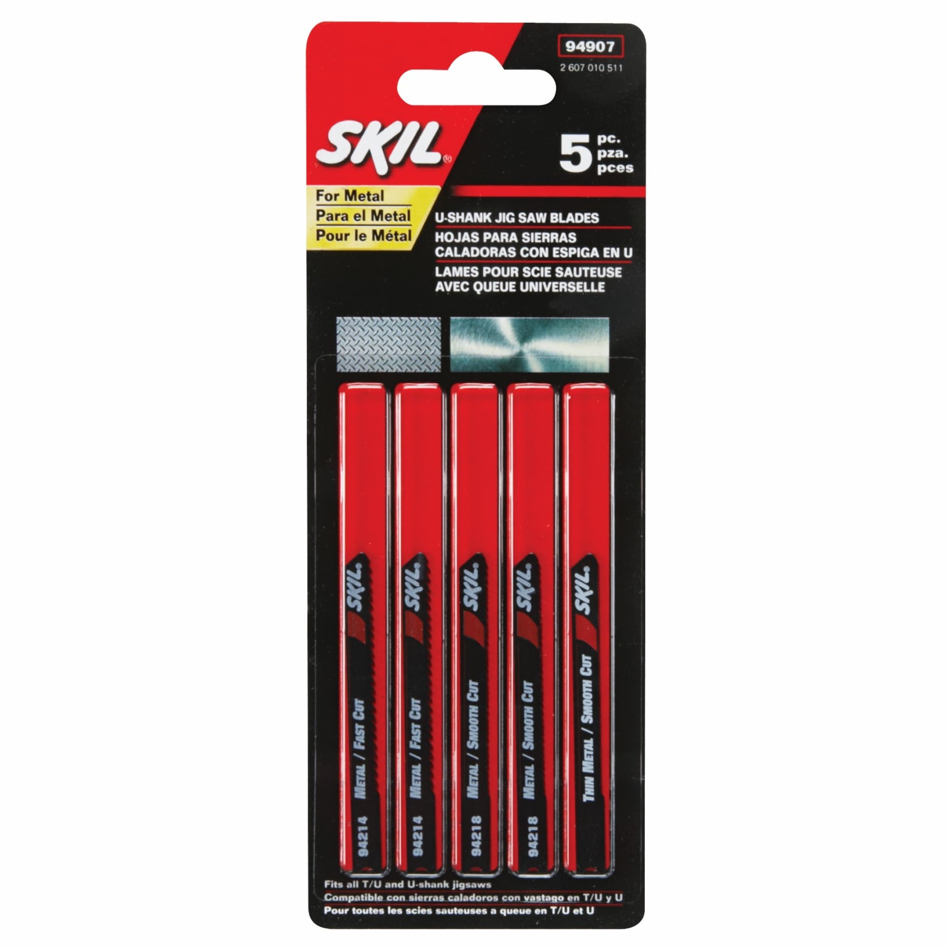 SKIL -/-in Set U-shank High-speed Steel Blade Set (-Pack) in