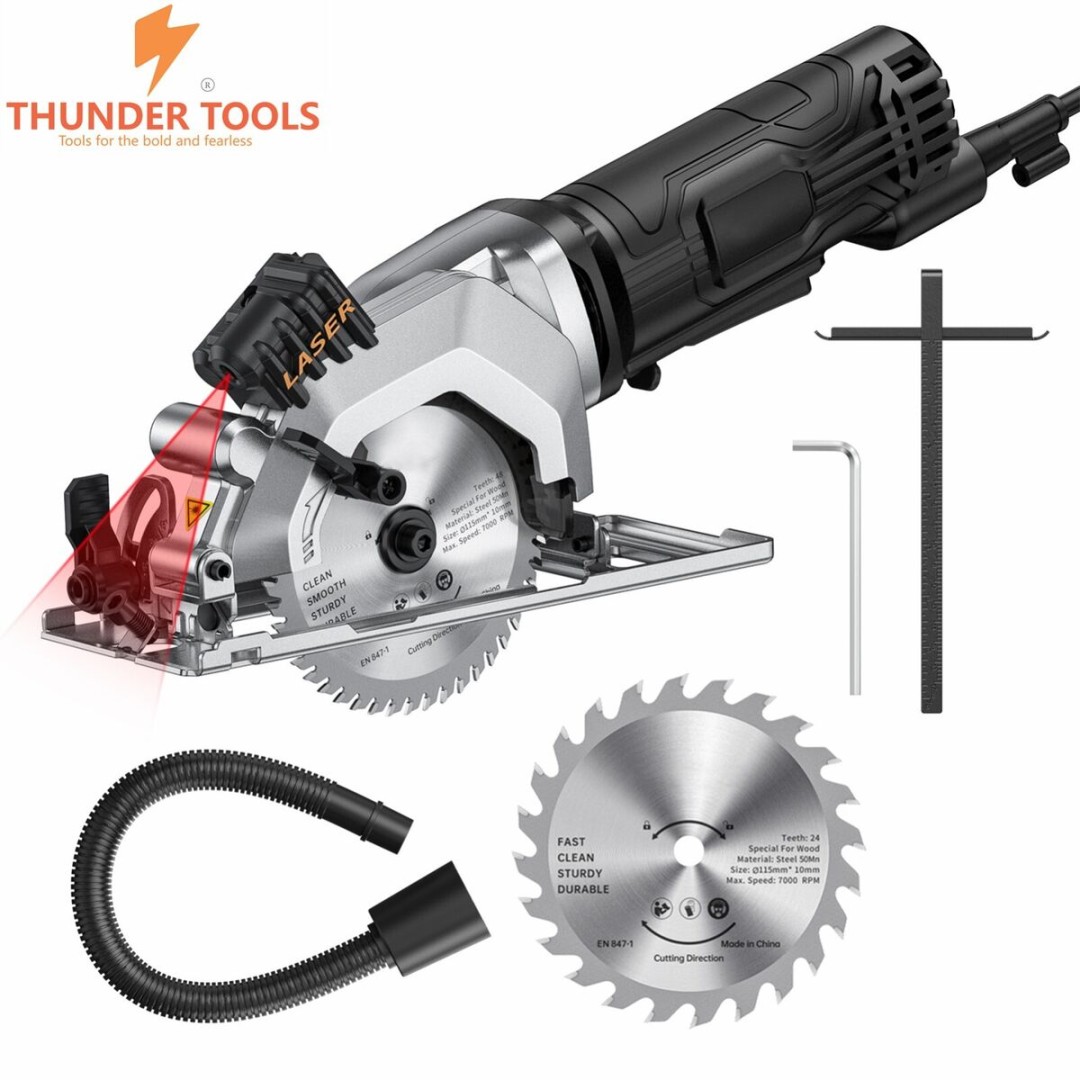 thunder-tools-mini-circular-saw-w-inch-electric-compact-circular-saw 4 1/2 Circular Saw Review: Cutting Power for Various Projects picture