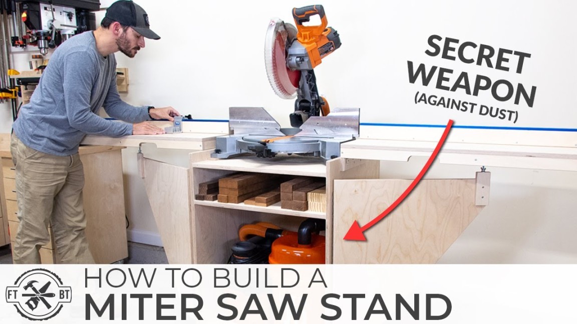 ULTIMATE DIY Miter Saw Stand  How to Build