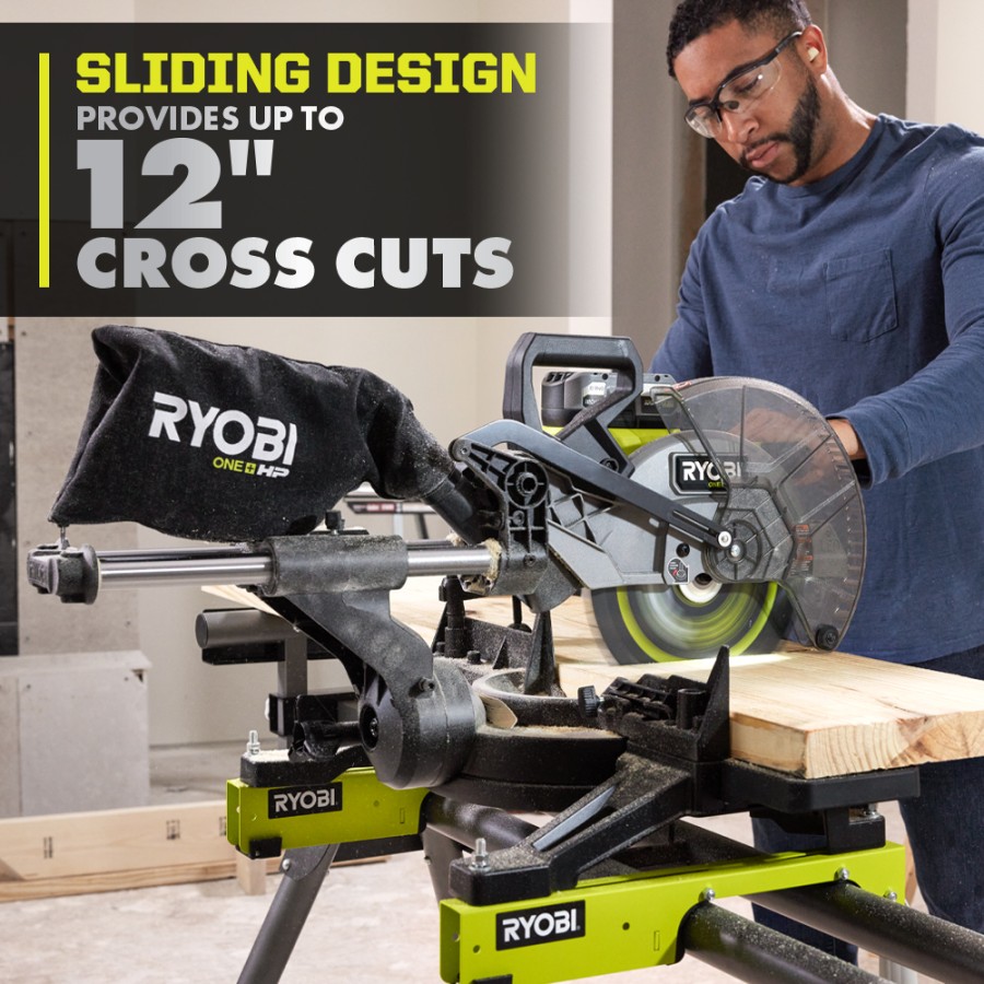 V ONE+ HP BRUSHLESS " SLIDING COMPOUND MITER - RYOBI Tools