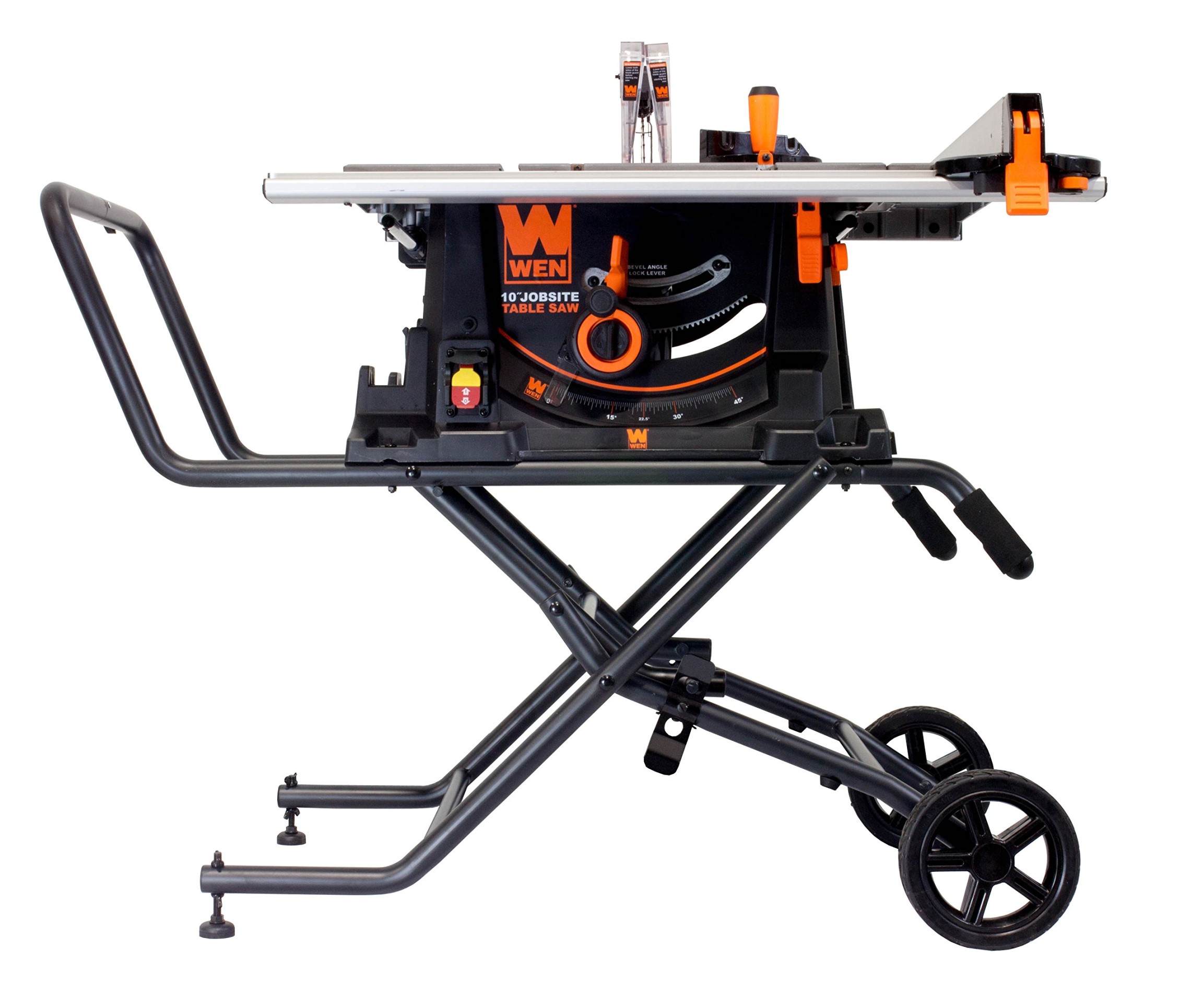 WEN  A Jobsite Table Saw with Rolling Stand, " - Amazon